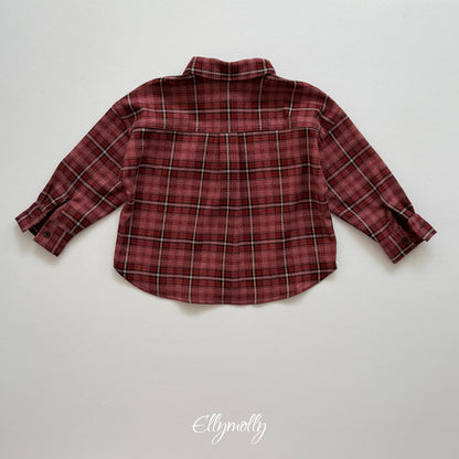［ellymolly］forest check shirt