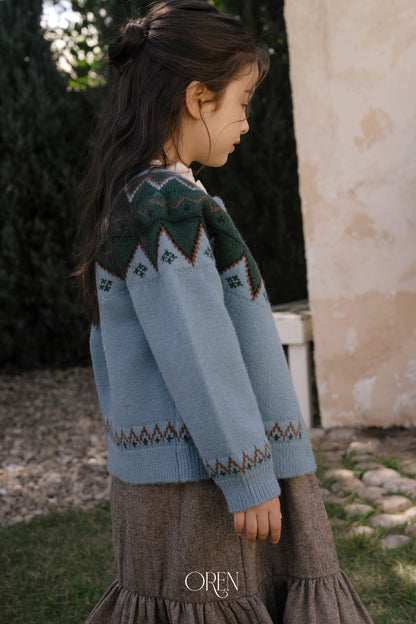 ［OREN］oslo reversible knit cardigan