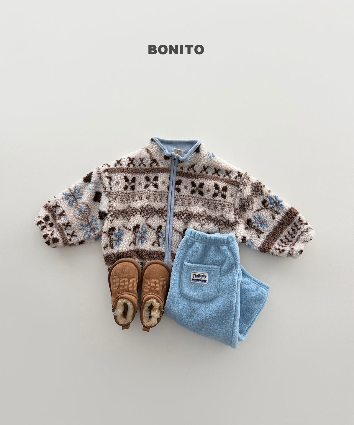 ［BONITO］nordic zip-up jumper