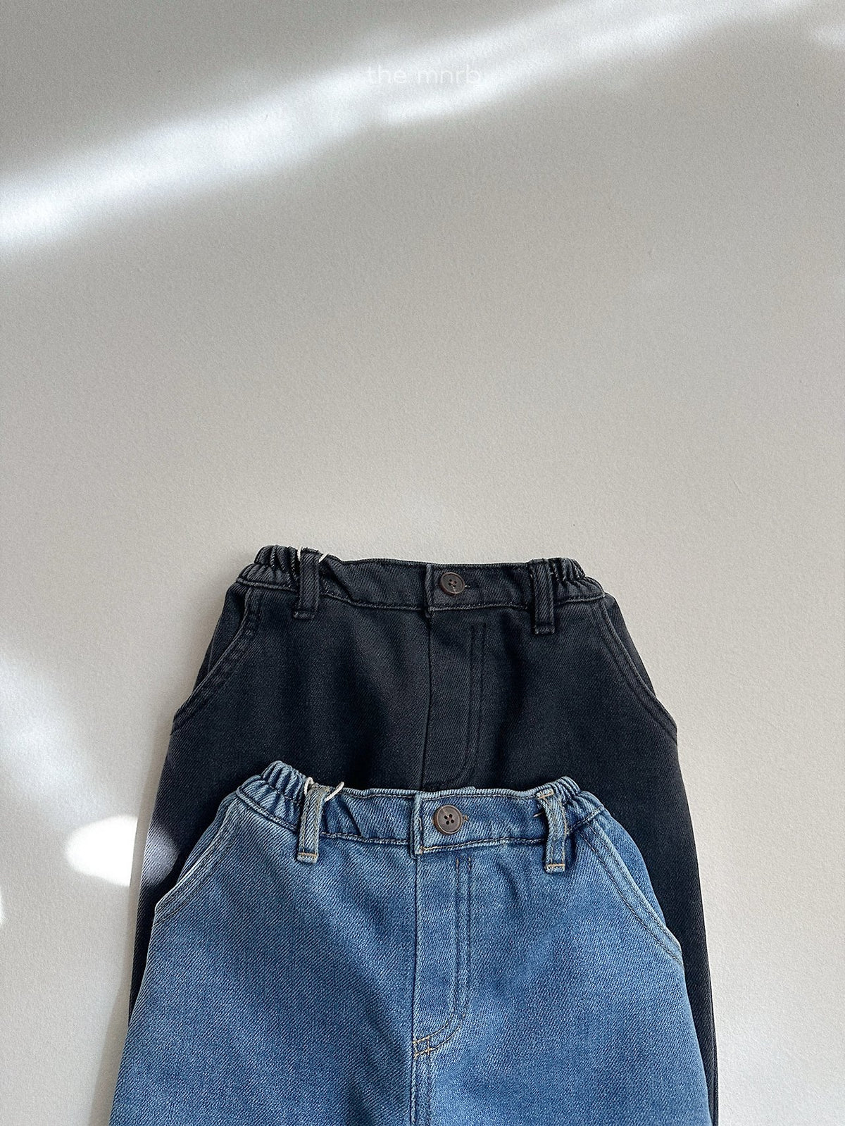 ［minirobe］dart denim pants