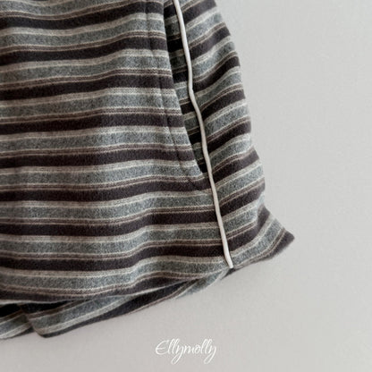 ［ellymolly］latte stripe balloon shorts