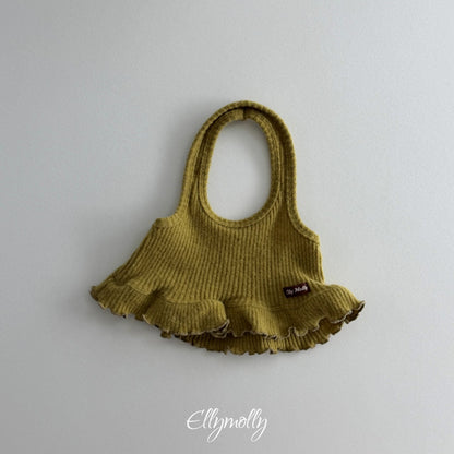 ［ellymolly］wool rib halter top