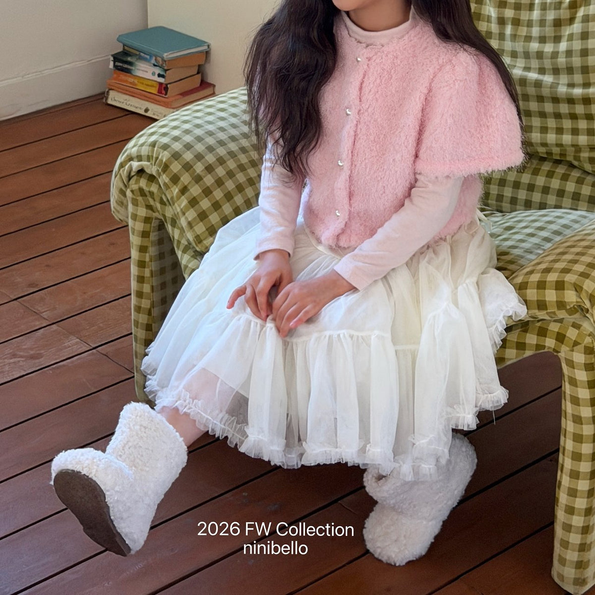［ninibello］snowbell short sleeve cardigan