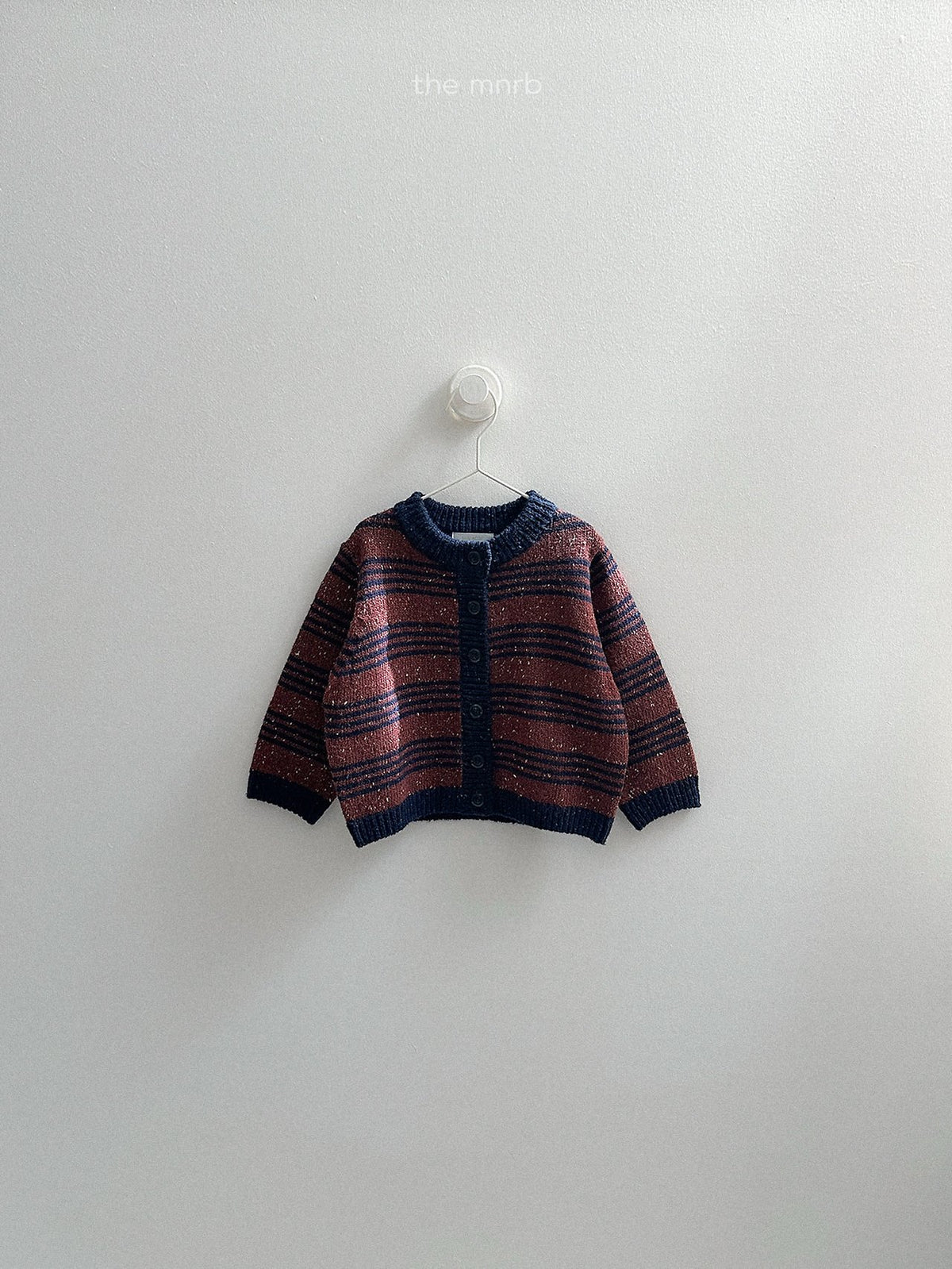 ［minirobe］four line knit cardigan