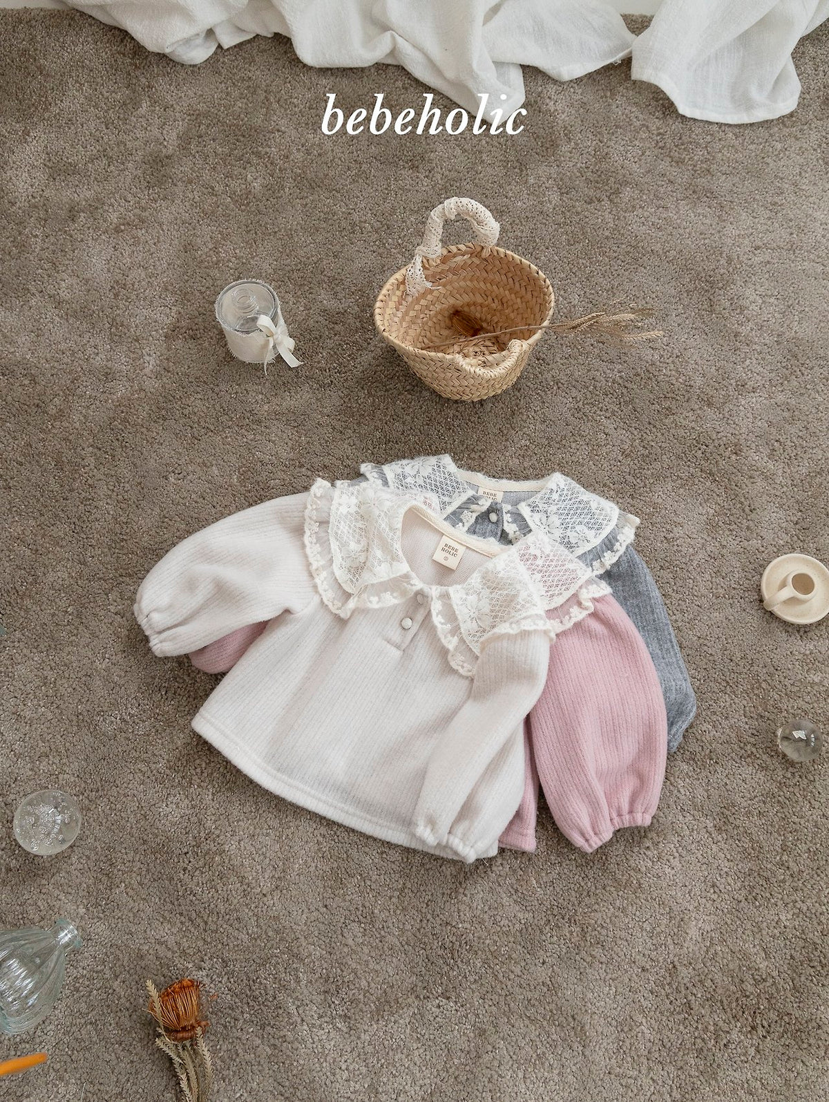 ［bebeholic］maple collar tee