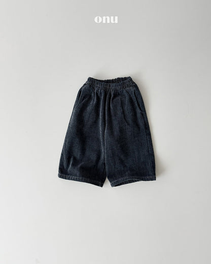 ［ONU］wide fleece denim