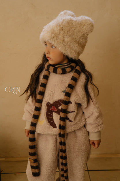 ［OREN］ambre stripe muffler