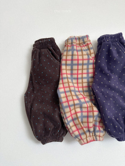 ［minirobe］fleece jogger pants