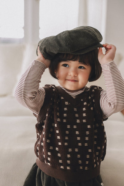 ［ONU］corduroy waffle hat