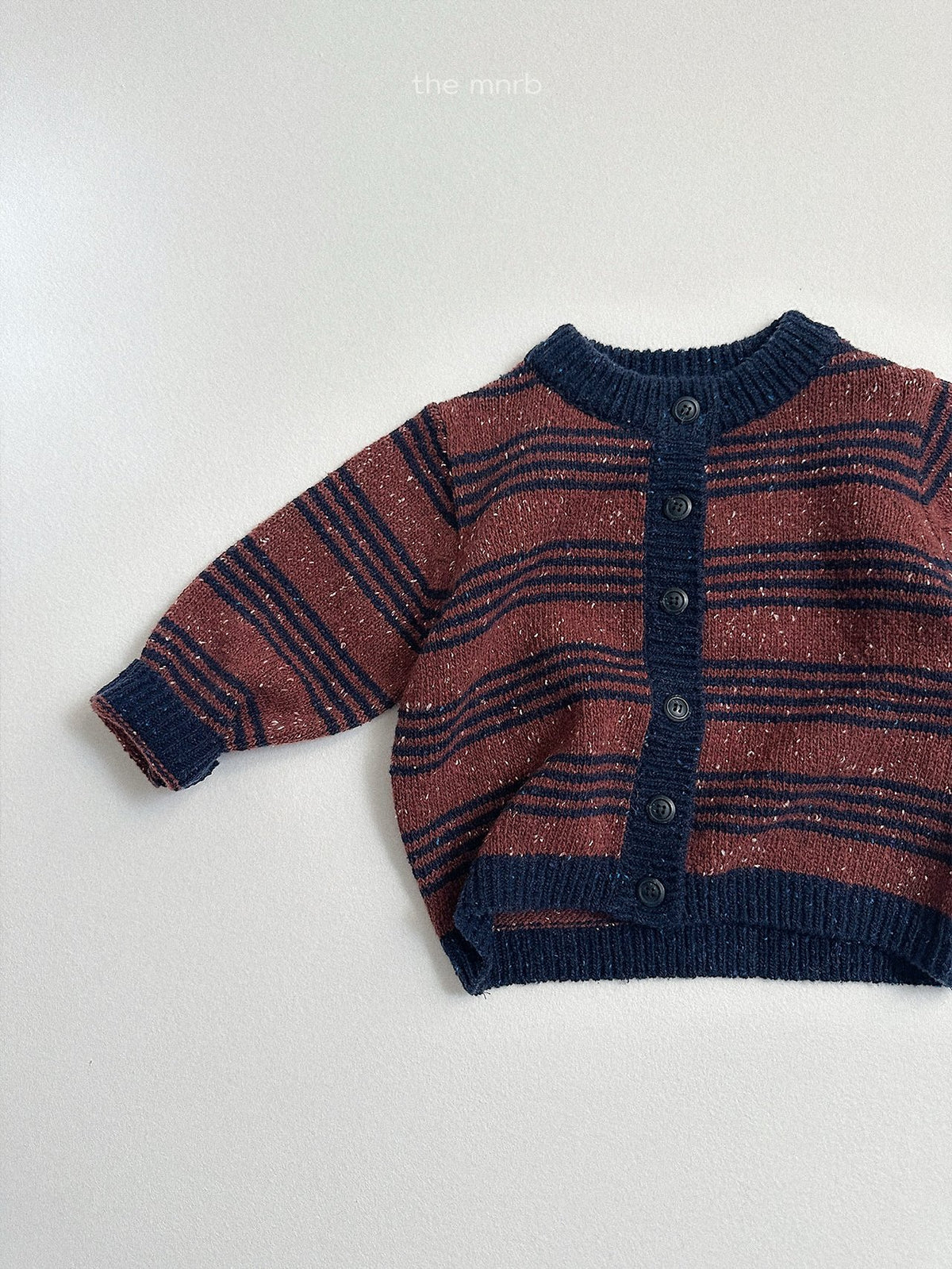 ［minirobe］four line knit cardigan