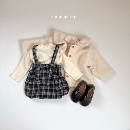 ［mimimarket］peach turtleneck tee