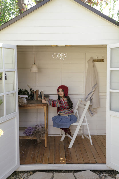 ［OREN］bluemay denim jumper skirt