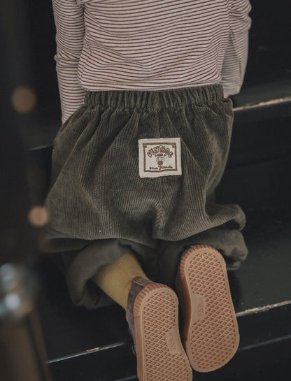 ［ONU］corduroy wide pants