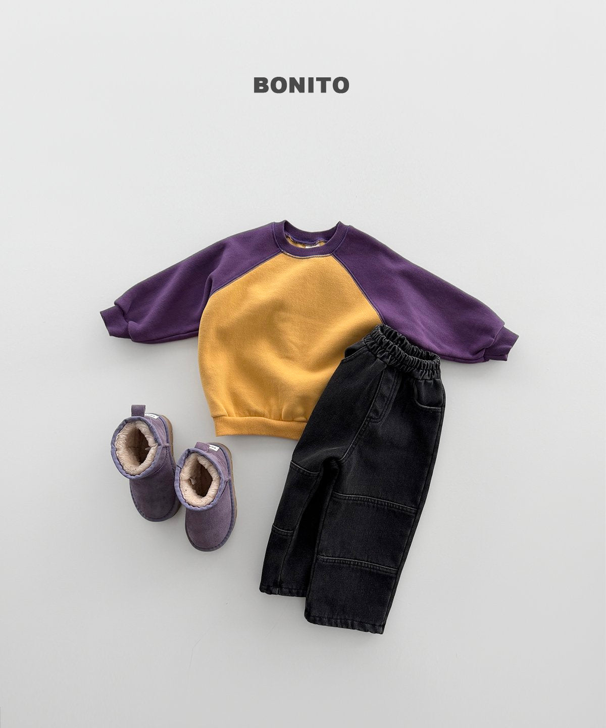 ［BONITO］color raglan sweatshirt