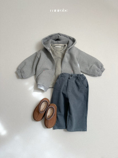 ［minirobe］barrel hood zip-up