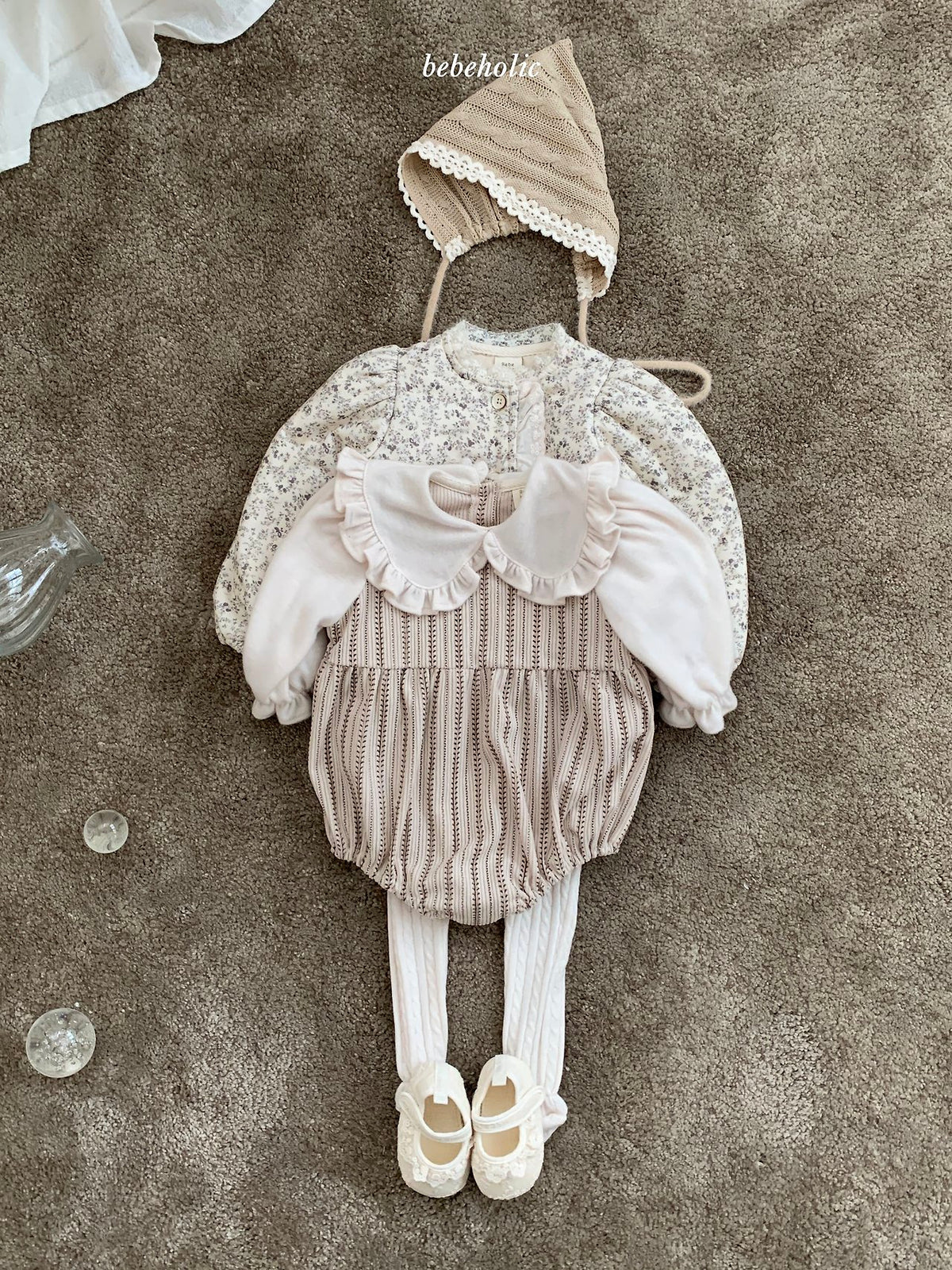 ［bebeholic］leaf collar suit