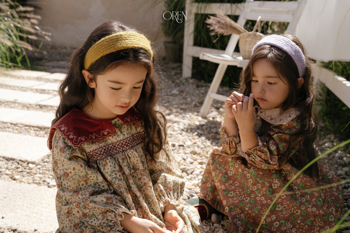 ［OREN］bonjour square collar dress