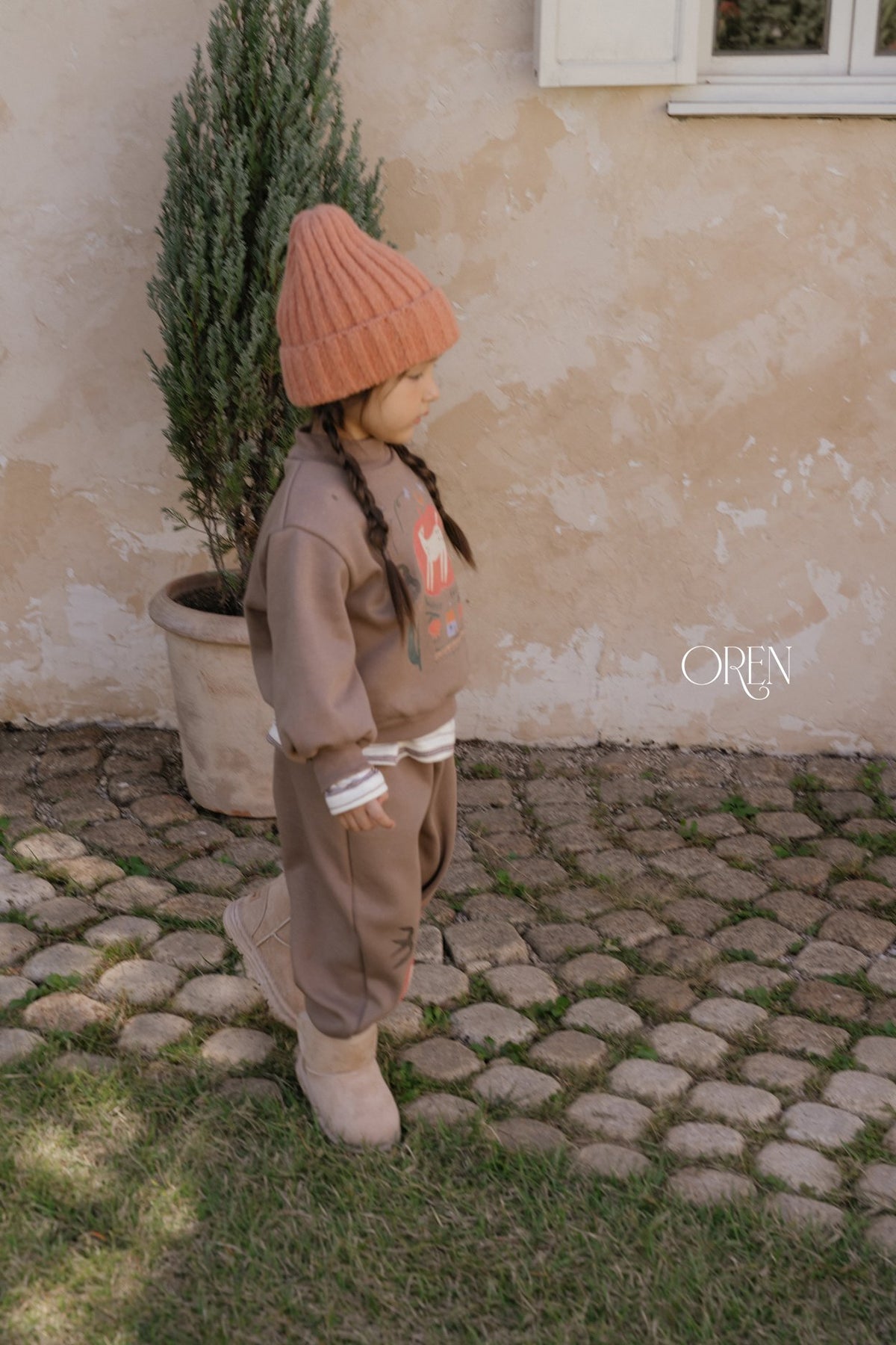 ［OREN］romy garden fleece set