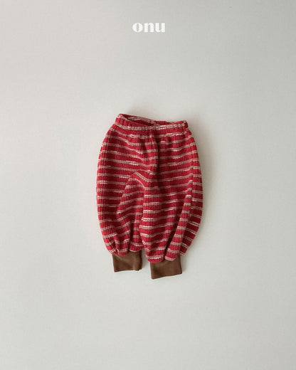 ［ONU］fluffy round pants