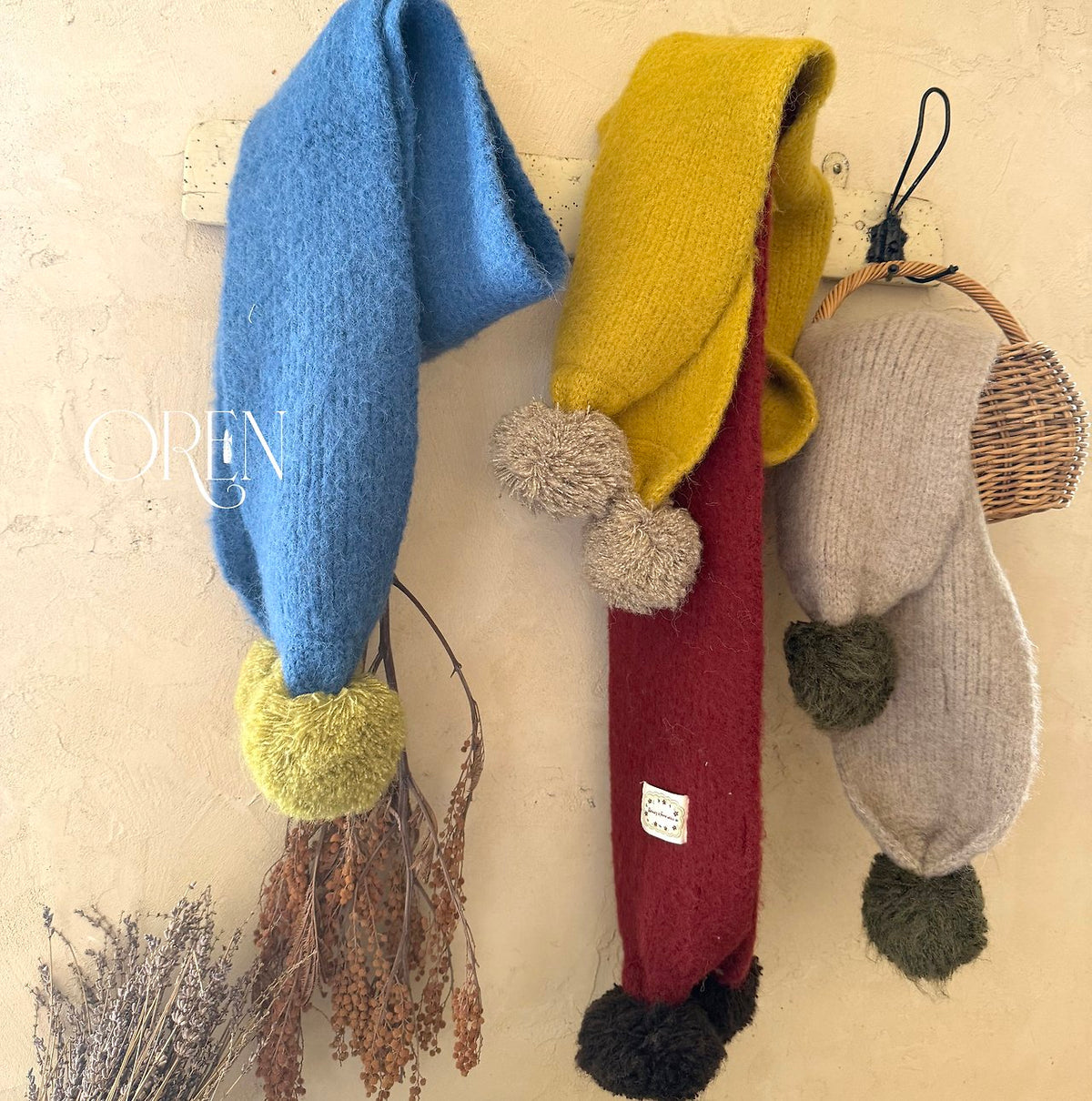 ［OREN］merci pom-pom muffler