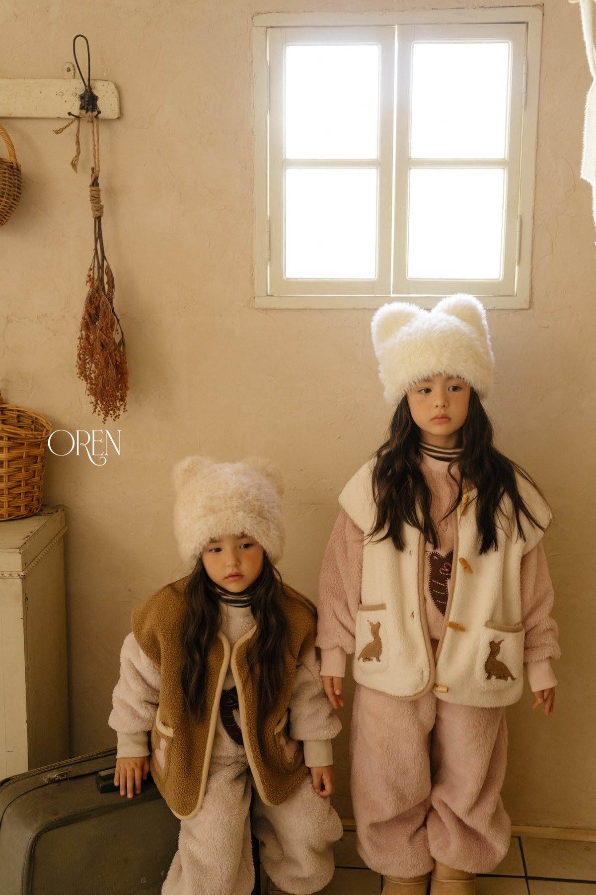 ［OREN］cat faux fur beanie