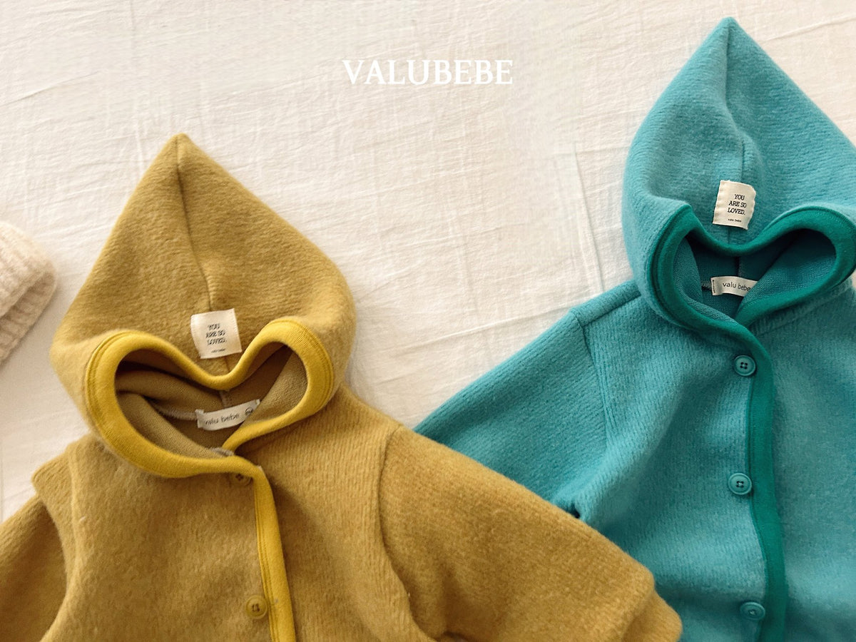 ［valubebe］whole grain pointed hood suit