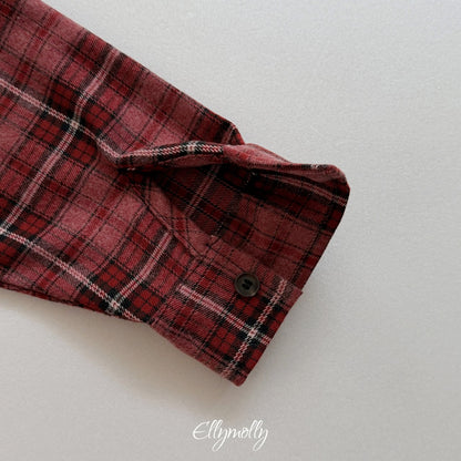 ［ellymolly］forest check shirt