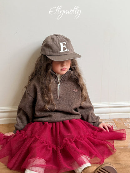 ［ellymolly］arden wool half zip
