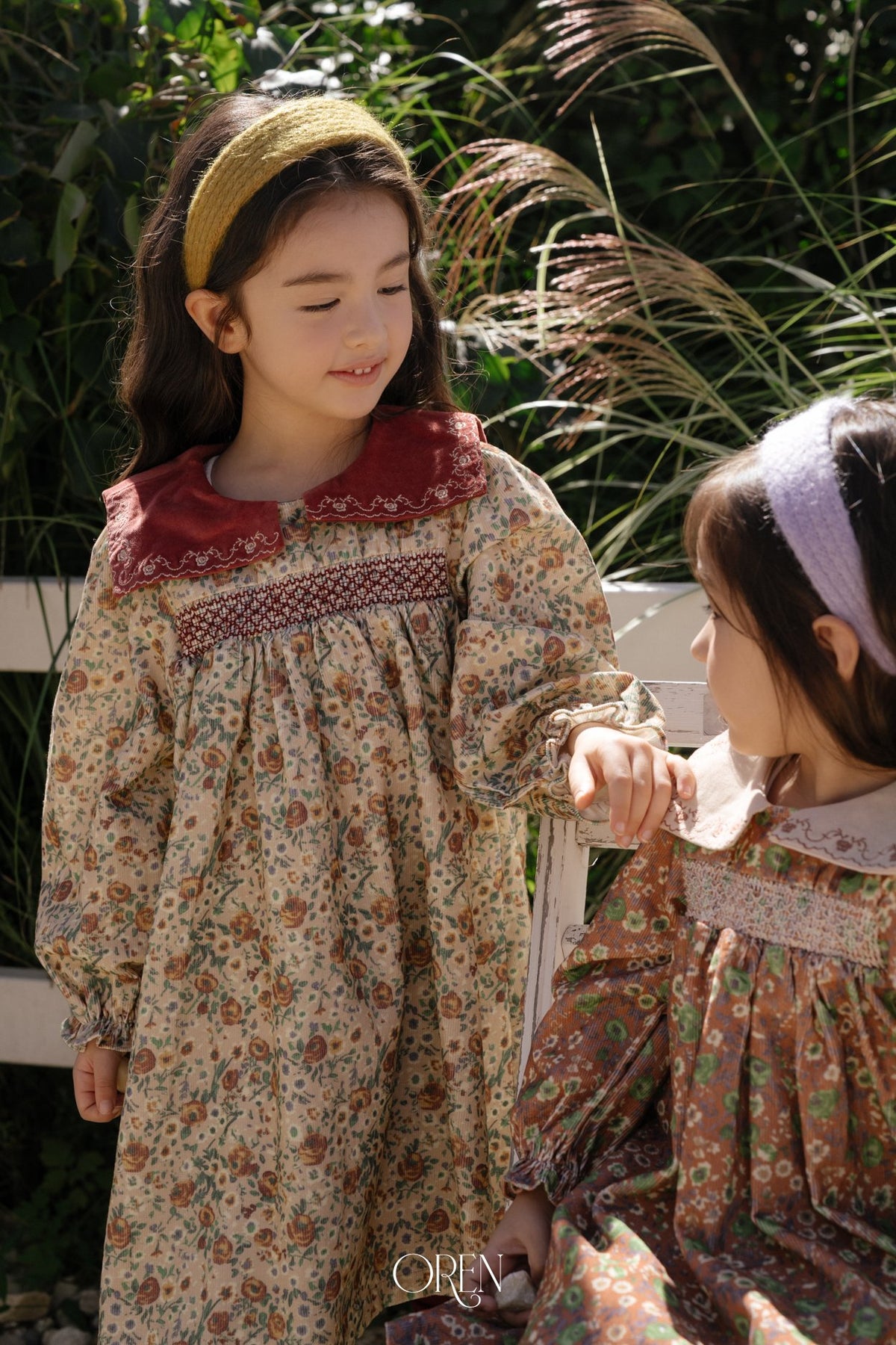［OREN］bonjour square collar dress
