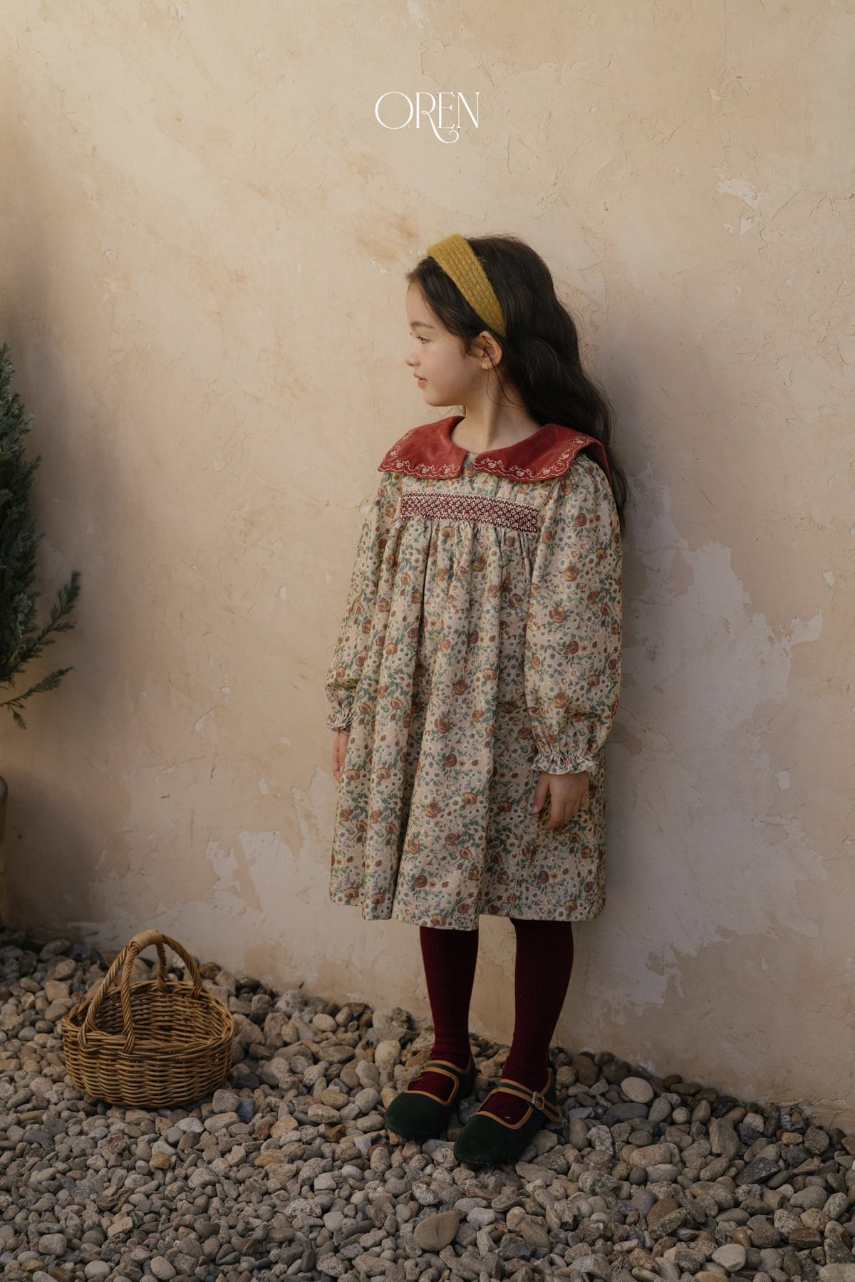 ［OREN］bonjour square collar dress