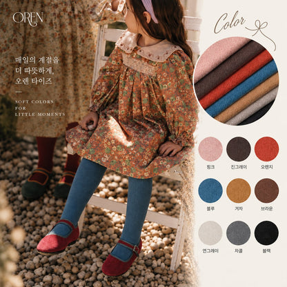 ［OREN］forest color band tights