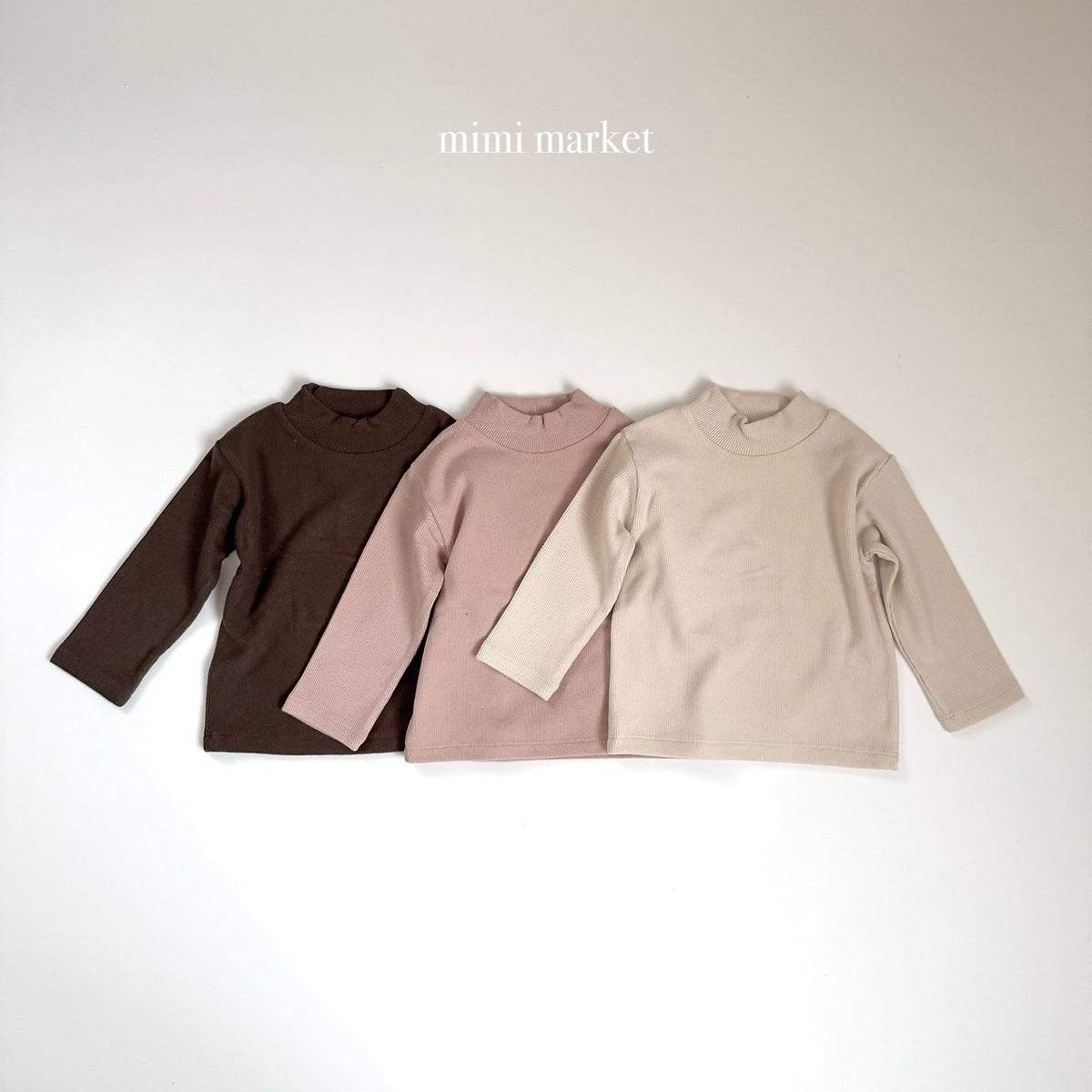 ［mimimarket］ob turtleneck tee