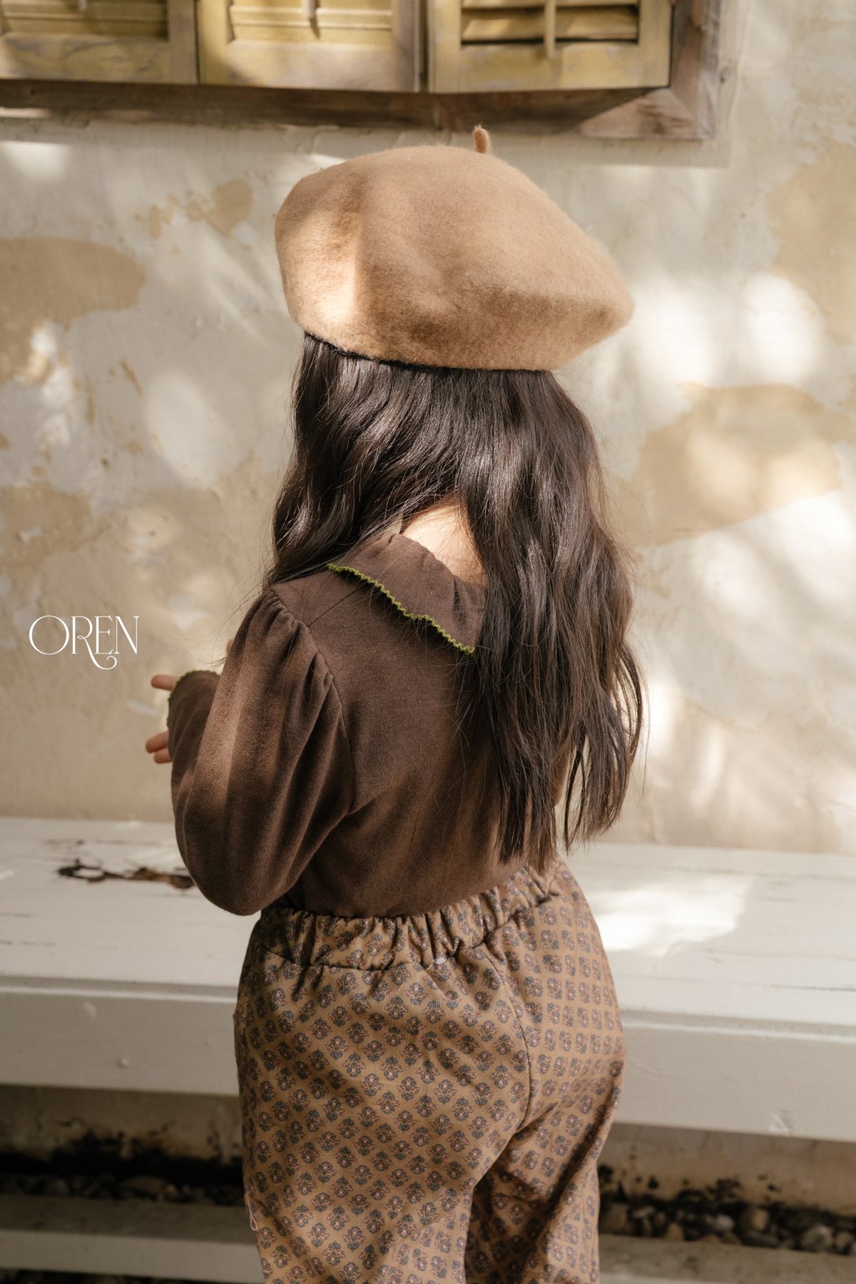 ［OREN］blooming frill picot t-shirt