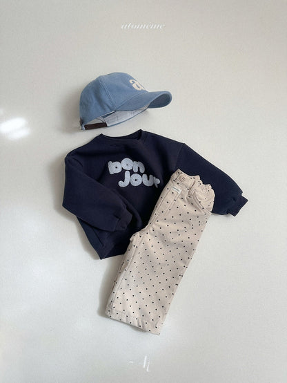 ［atomeme］bonjour sweatshirt