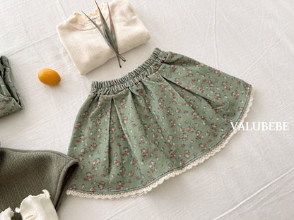 ［valubebe］garnet flower skirt