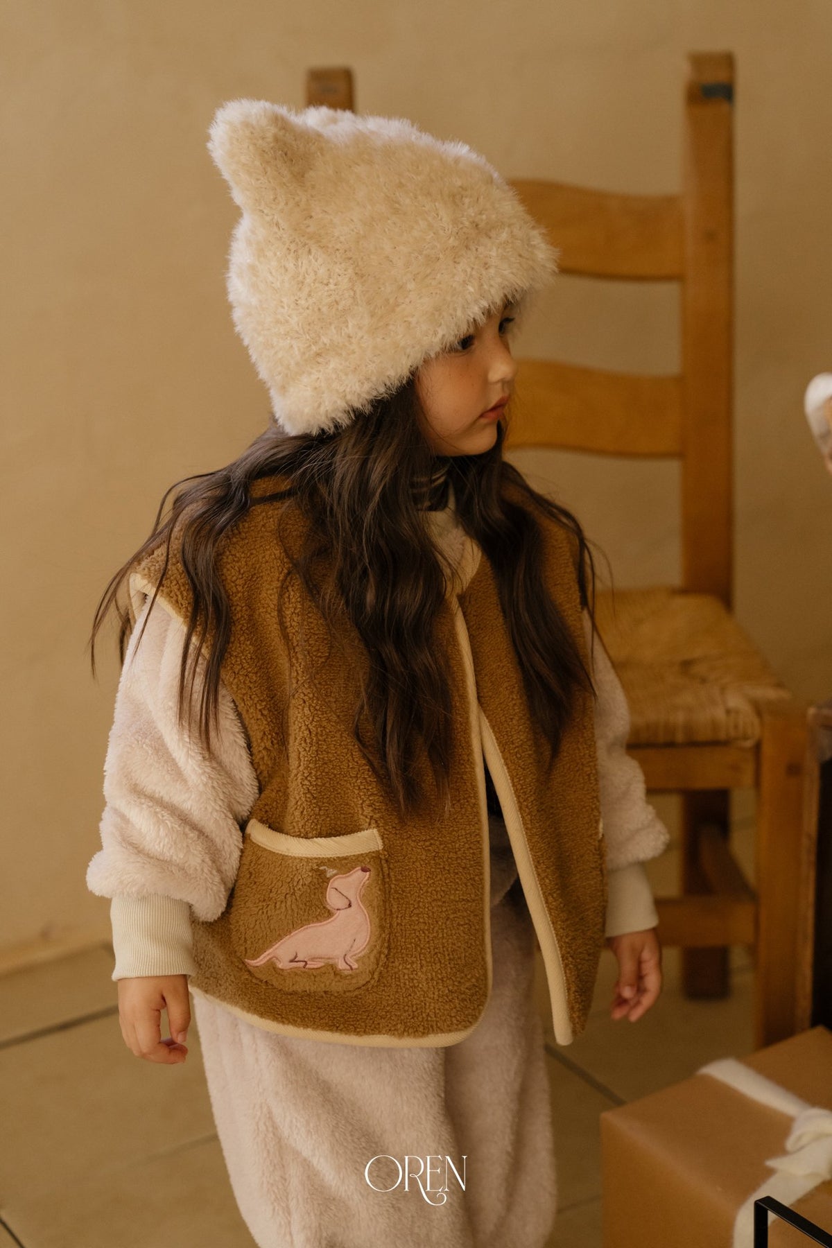 ［OREN］monceau fleece vest