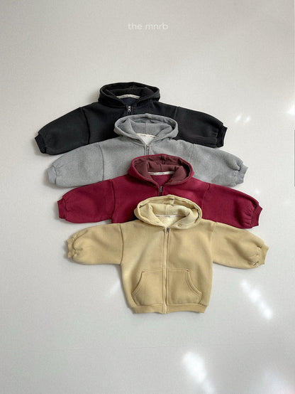 ［minirobe］barrel hood zip-up