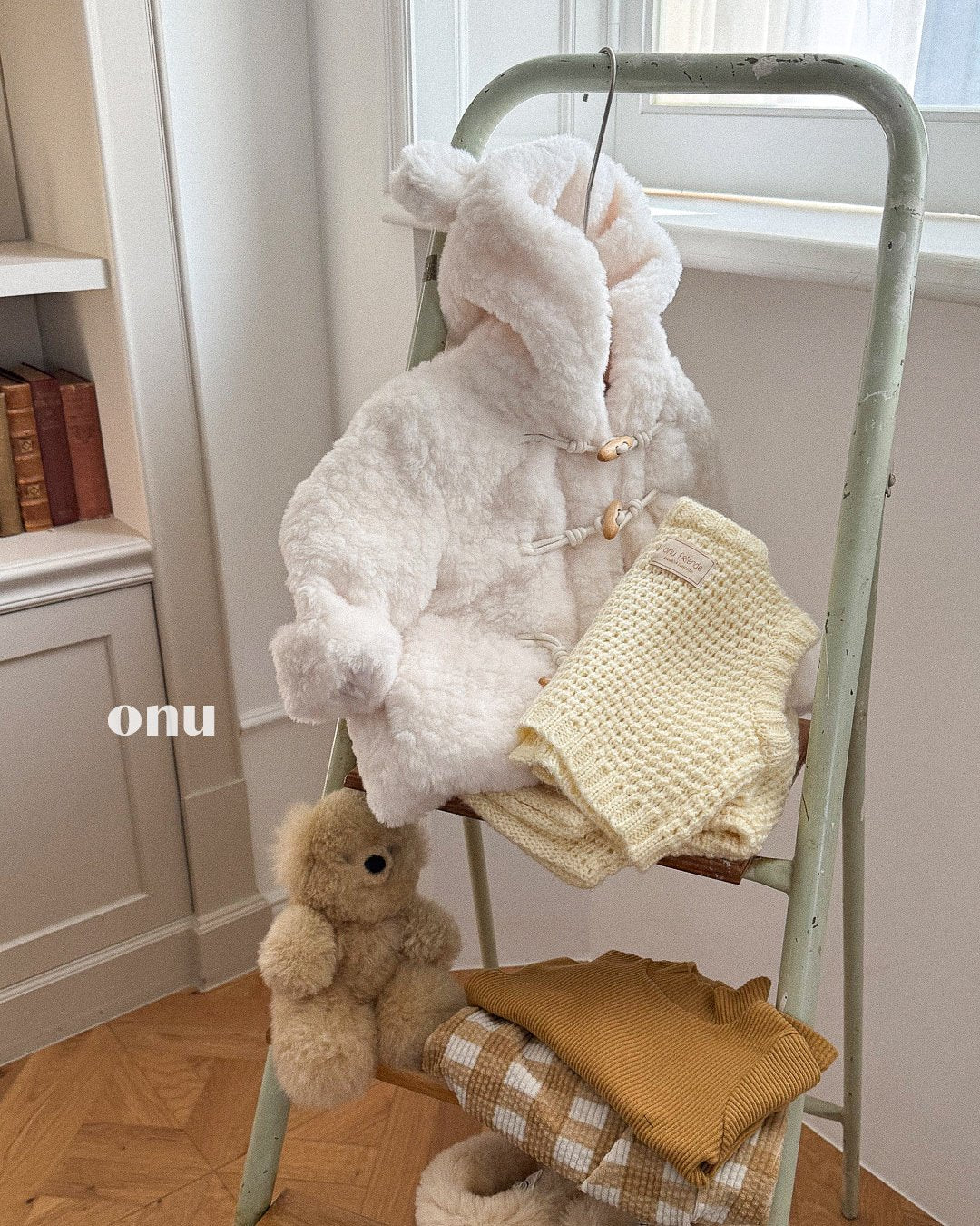 ［ONU］fur teddy coat
