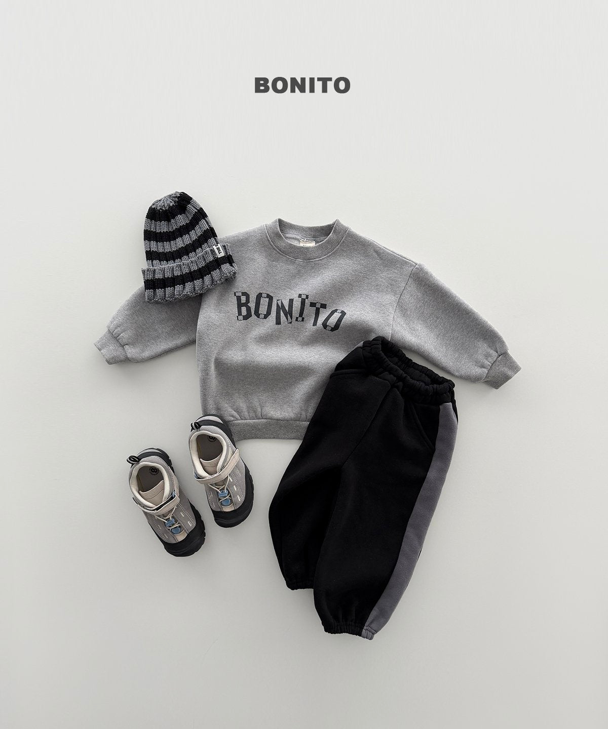 ［BONITO］side color jogger pants