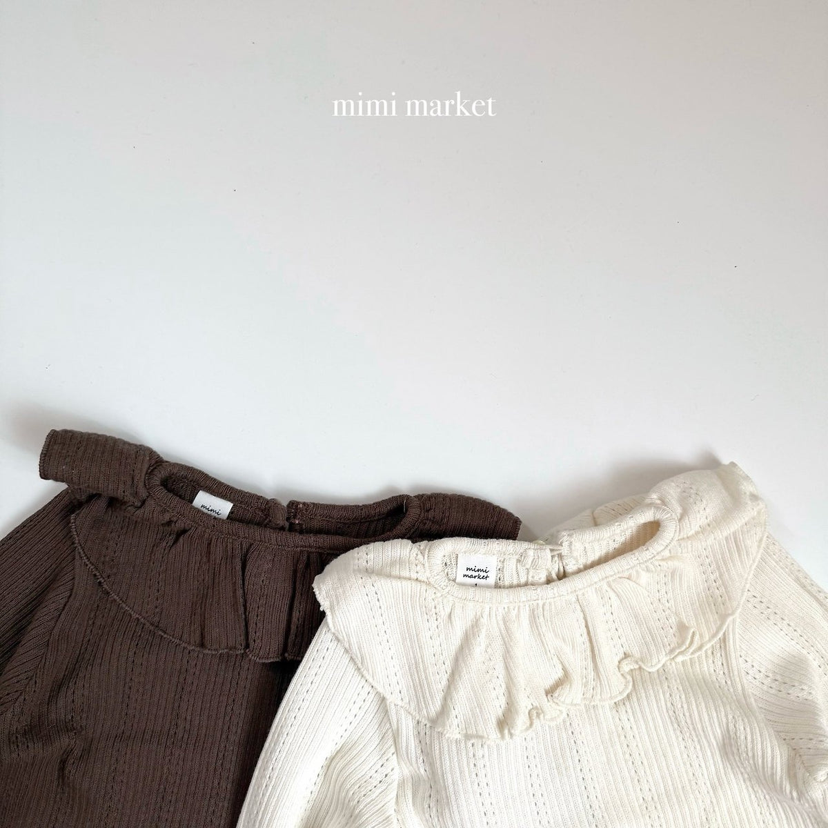 ［mimimarket］lovey collar tee