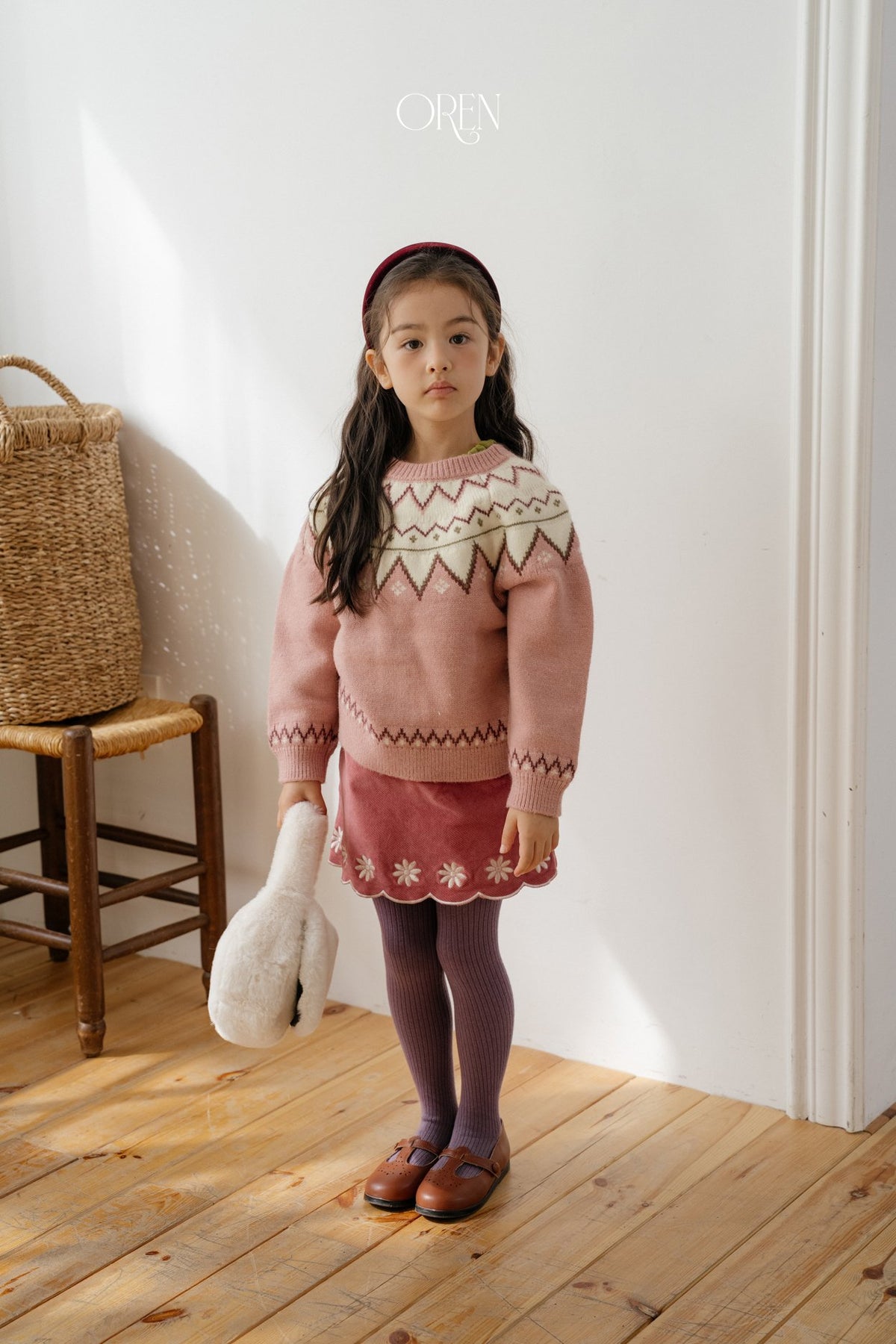 ［OREN］bella embroidered culotte pants