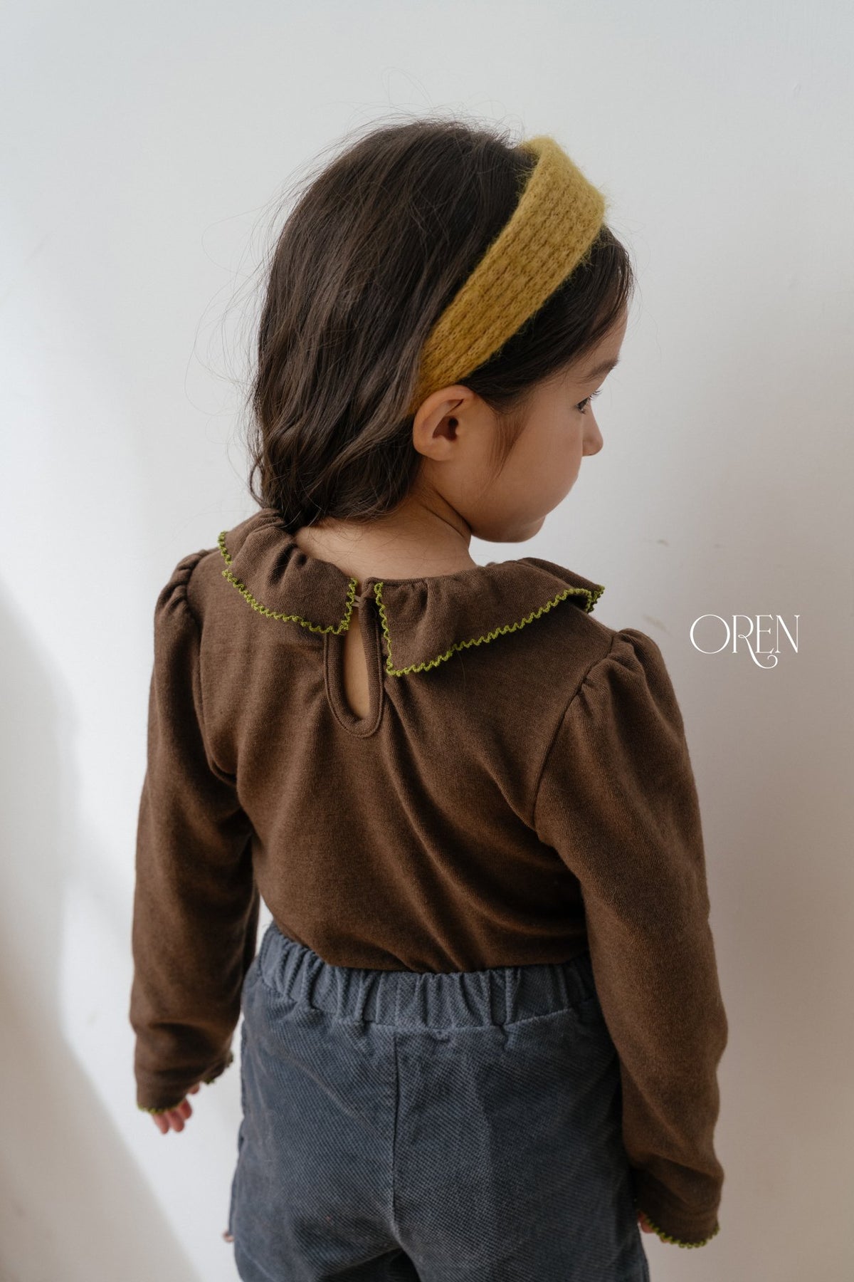 ［OREN］blooming frill picot t-shirt