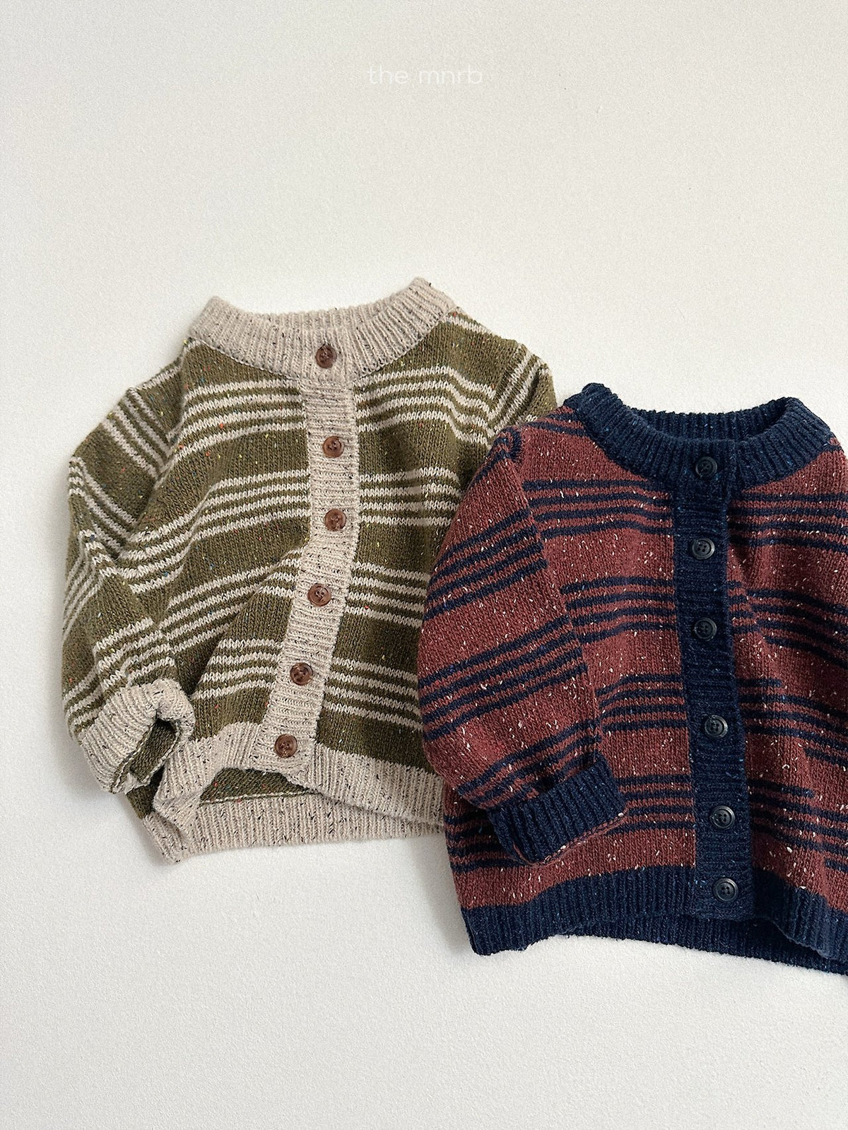 ［minirobe］four line knit cardigan