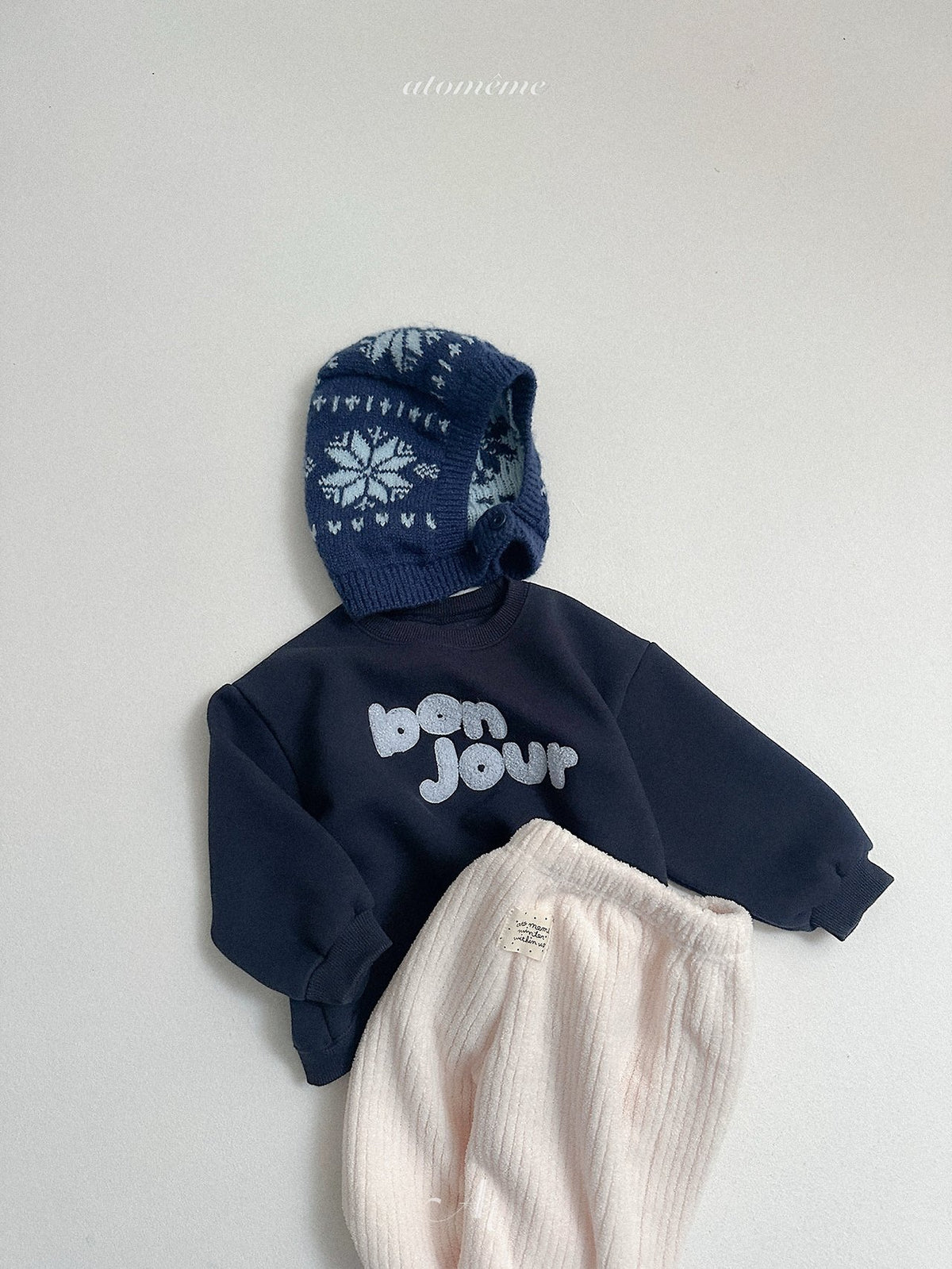 ［atomeme］bonjour sweatshirt