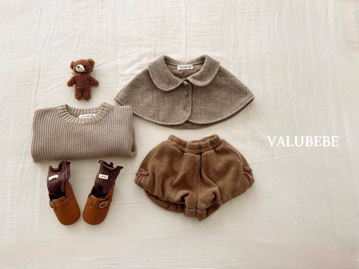 ［valubebe］furry collar cape