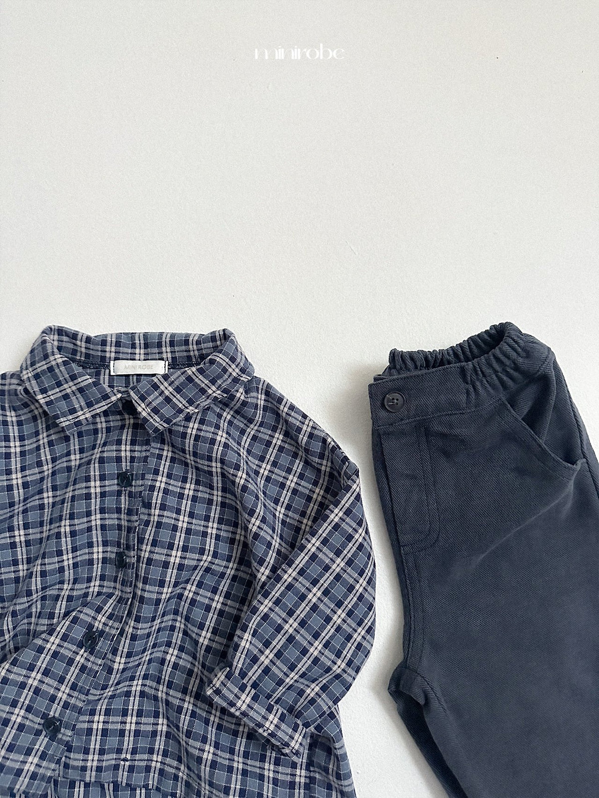［minirobe］lia check shirt