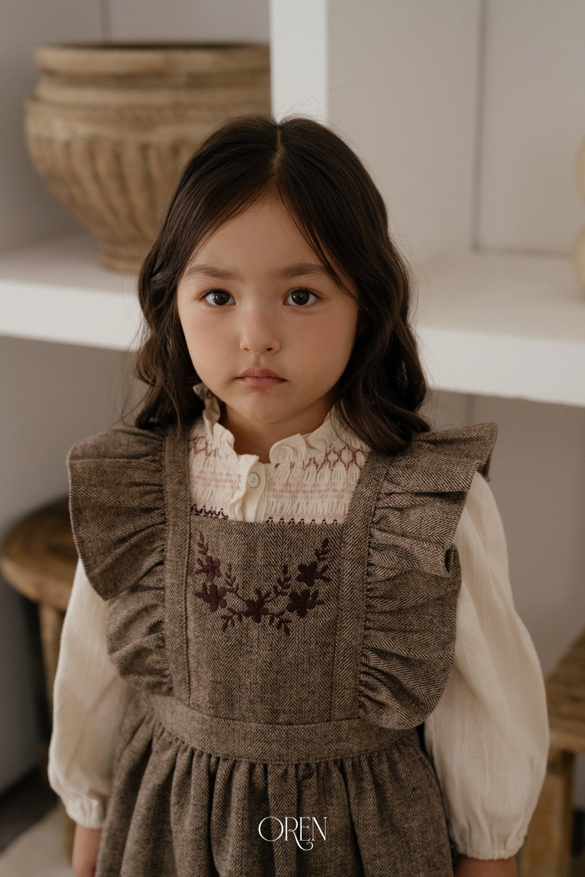 ［OREN］solene pinafore dress