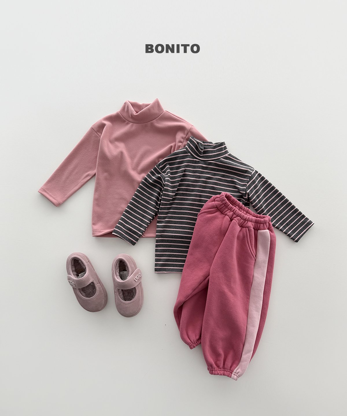 ［BONITO］side color jogger pants
