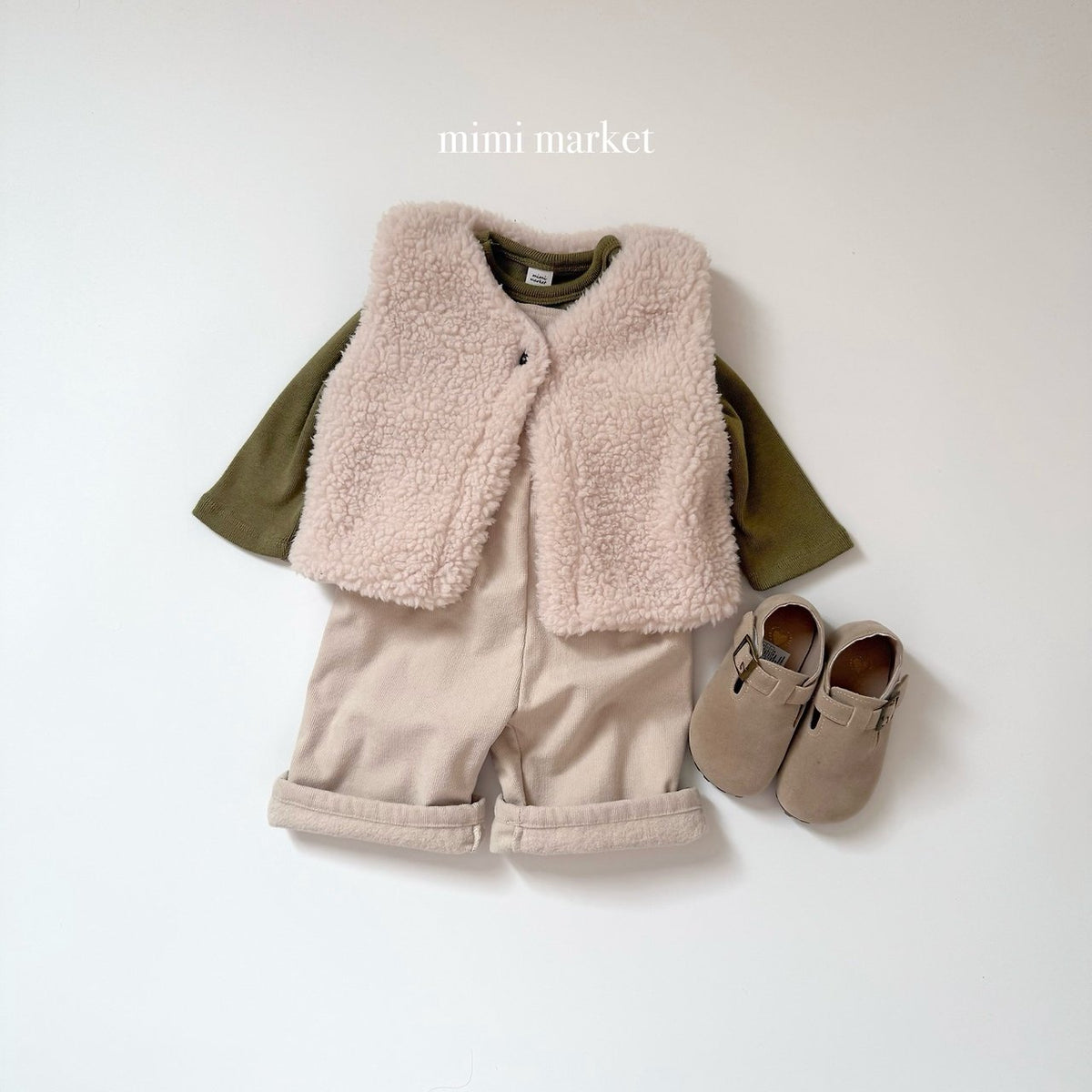 ［mimimarket］poodle vest