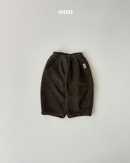 ［ONU］corduroy wide pants